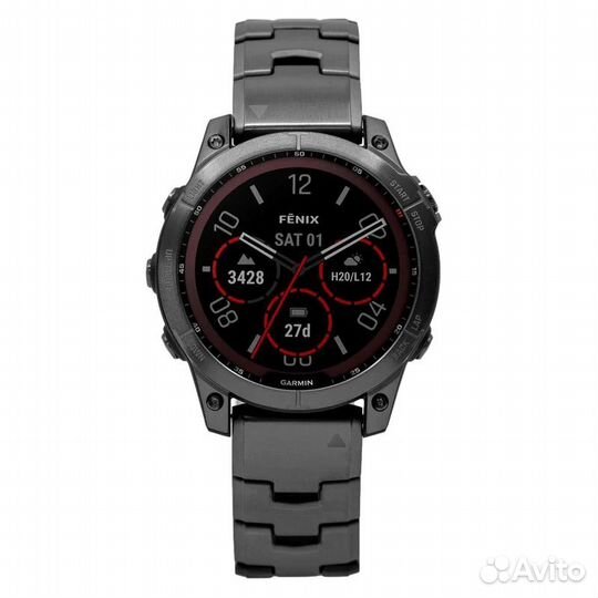 Garmin Fenix 7 Sapphire Solar Titanium Carbon DLC