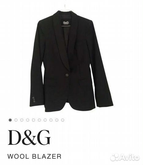 Пиджак dolce gabbana оригинал шерсть 44 р