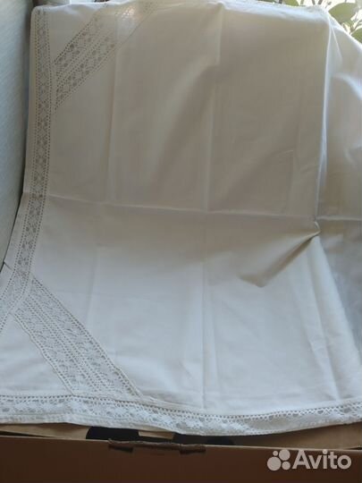 Наволочки и кружево вышивка скатерть