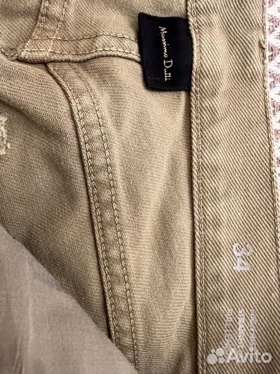 Джинсы massimo dutti 34, прямые