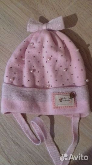 Шапка осенняя на ребенка 1-2 года