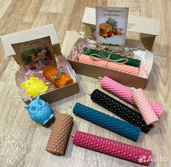 Подарки на Новый год. Свечи