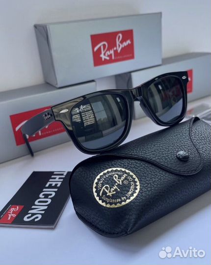 Очки ray ban wayfarer стекло