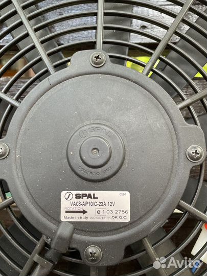 Автомобильный вентилятор Spal 12V VA08-AP10/C-23A