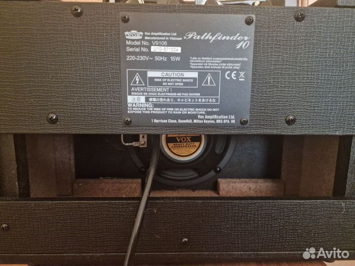 Комбоусилитель vox pathfinder 10