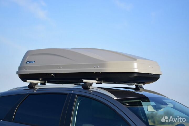 Автобокс на крышу active с двусторонним открытием