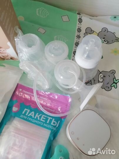 Молокоотсос электрический, бутылочки