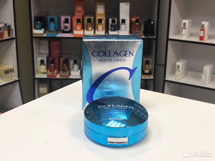 Тональный крем-кушон Enough Collagen Aqua Air Cush