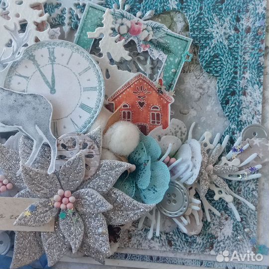 Новогодний конверт с оленем