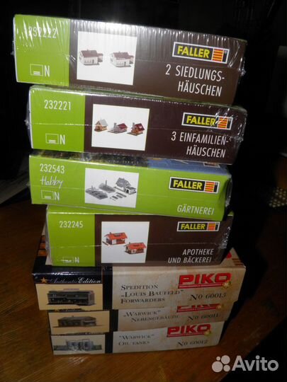 Домики для железной дороги 9мм N 1/160