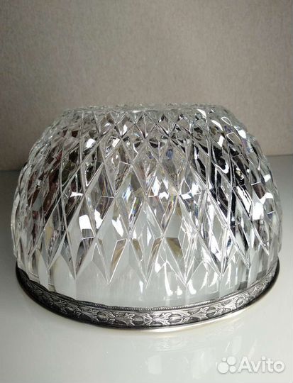 Ваза для фруктов Хрусталь Мельхиор СССР