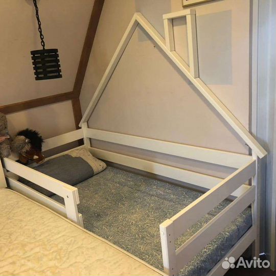 Массив Берёзы кровать домик - мульти