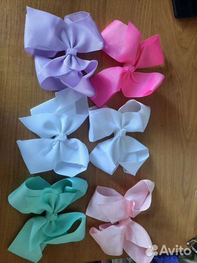 Школьные новые банты на заколке для волос