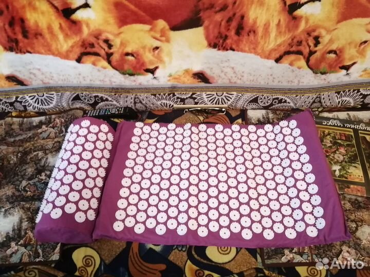 Массажные коврик и валик