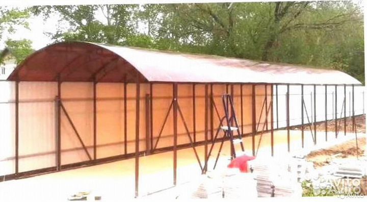Навес усиленный 3.6 х 12.0м