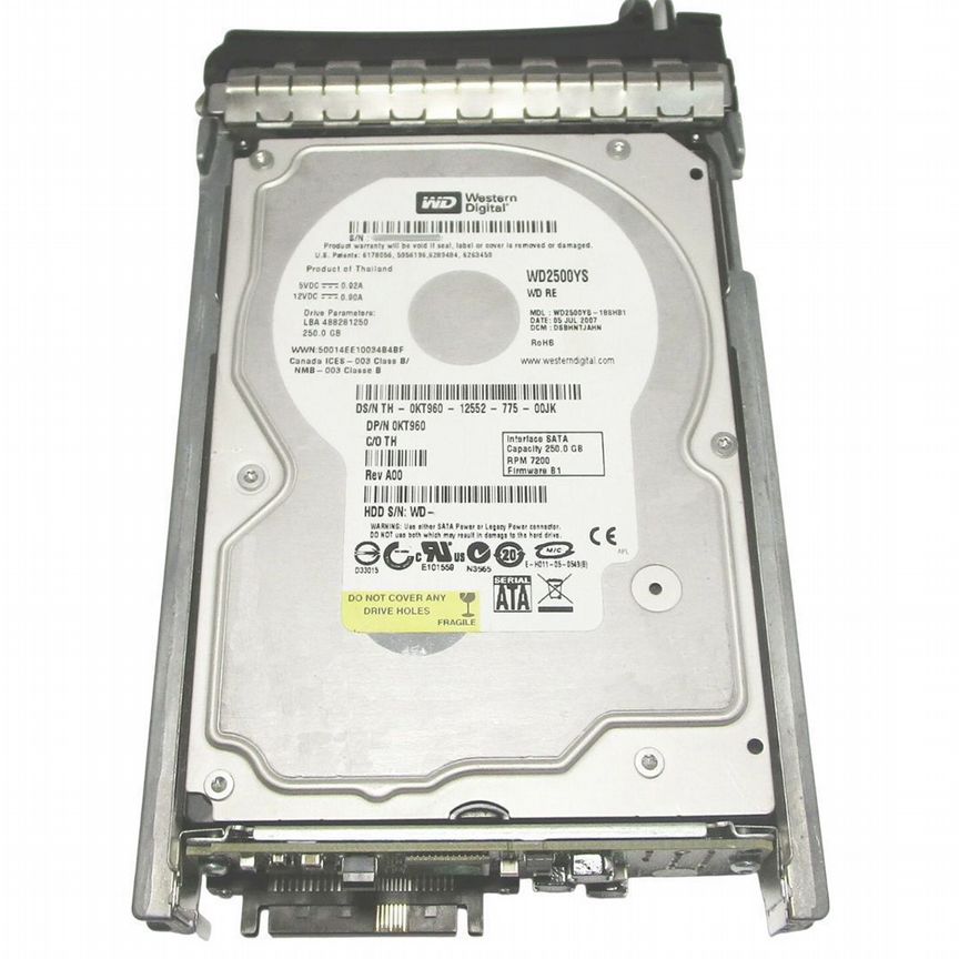 [KT960] Жесткий Диск Dell 250gb Sata2 3,5" Hdd Kt960