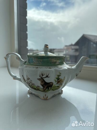 Чайник заварочный фарфоровый чехия Czech 1,15л