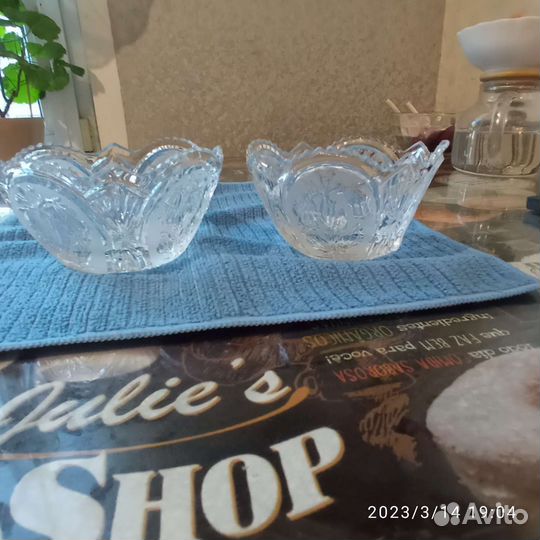 Хрустальная конфетница СССР