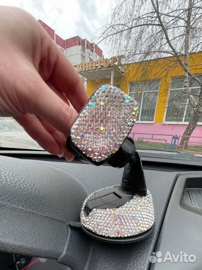 Оплетка на руль со стразами