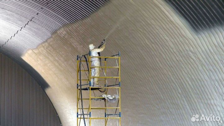 Утепление ангаров пенополиуретаном ппу напыление
