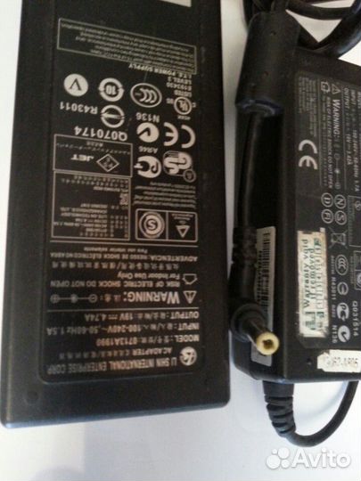 Зарядное устройство для ноутбука HP и других