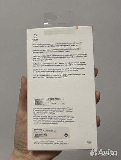 Новый кожаный чехол для iPhone 6/6s оригинал