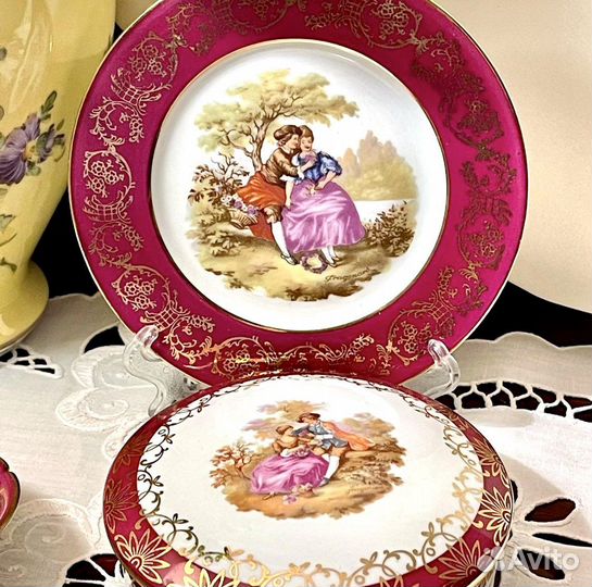 Набор тарелок лимож Франция