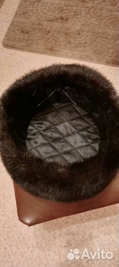Норковая шапка мужская ушанка