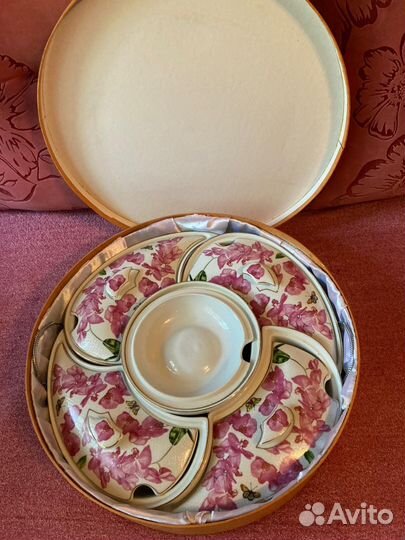 Менажница для салатов, фарфор