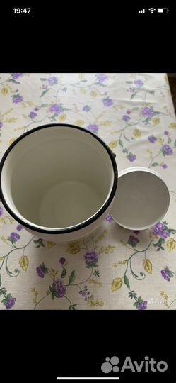 Битон эмалированный