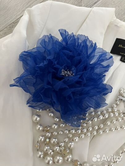 Брошь цветок из ткани