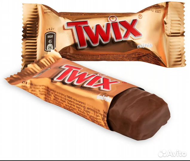 Шоколадные конфеты Twix Minis, Печенье карамель, К