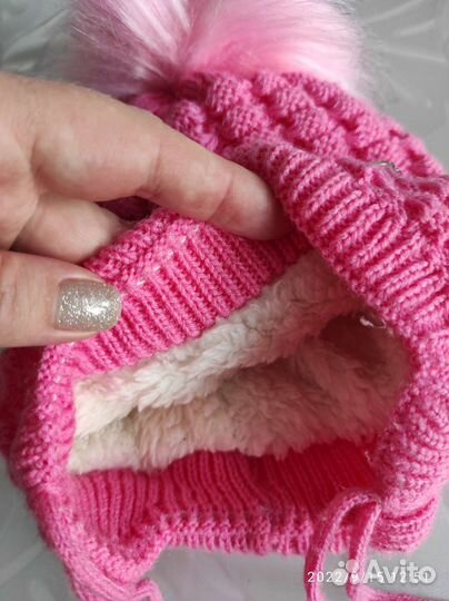 Шапка детские, до года, теплые