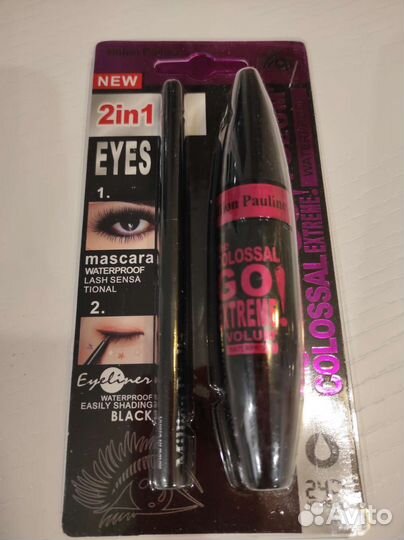 Тушь для ресниц новая + карандаш подводка