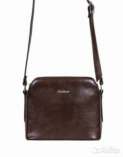 Сумка натуральная кожа коричневая