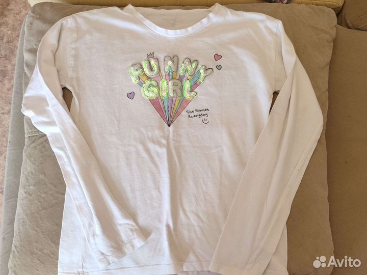 Блузка школьная 158-164, тонковка