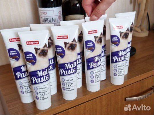 Паста для вывода шерсти для кошек Beaphar