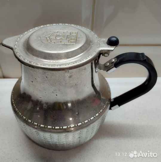 Заварочный чайник Кольчугино мельхиор. СССР
