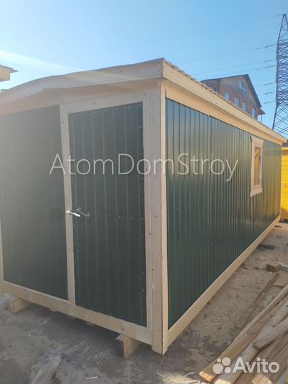 Бытовка деревянная утепленная с электрикой