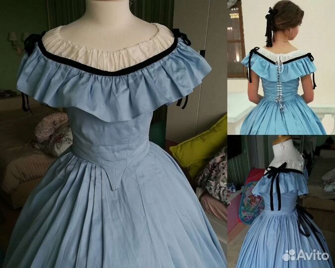 Историческое платье. Кринолин напрокат