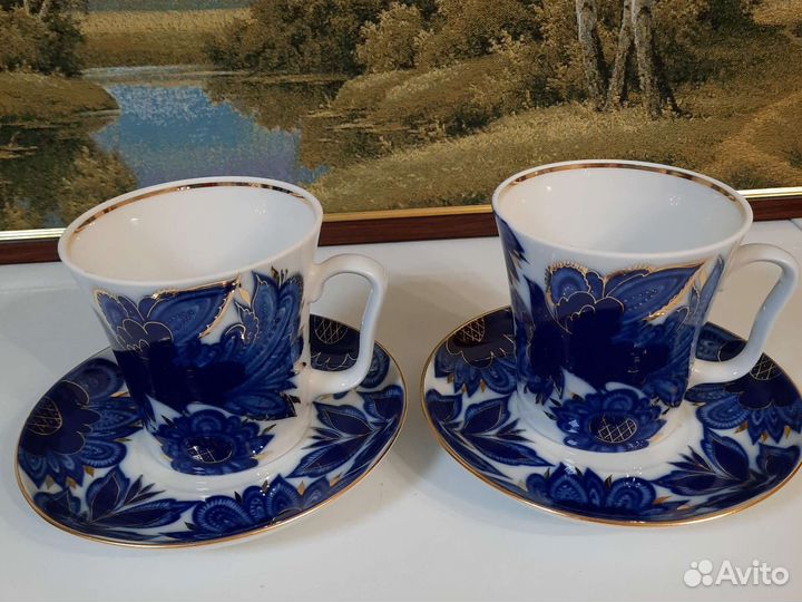 Бокал с блюдцем лфз