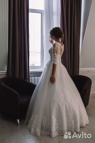 Свадебное платье белое, 44-48 размера