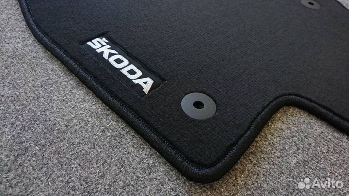 Оригинальные Ворсовые автоковрики для Skoda Kodiaq