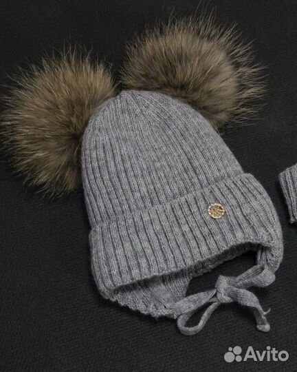 Зимний комплект шапка и снуд