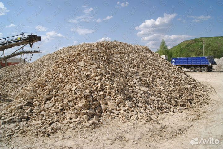 Щебень доломитный на отсыпку