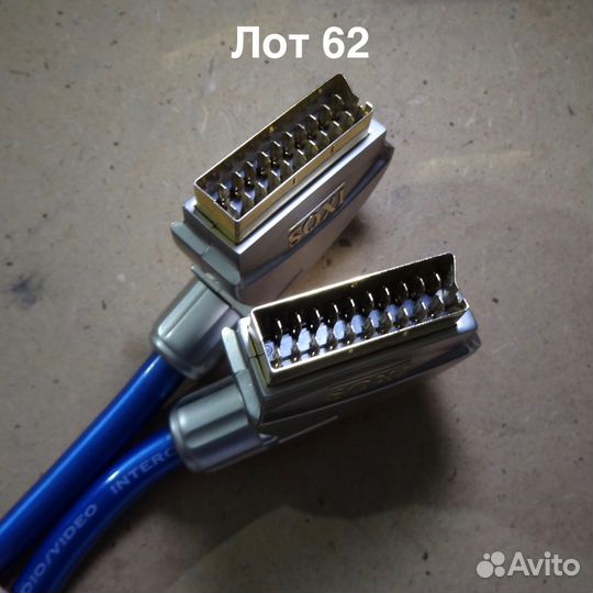 Кабели ixos scart-scart 60см