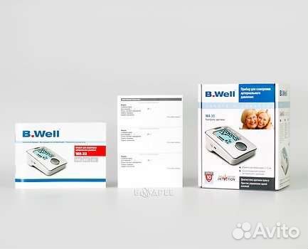 Тонометр B.Well WA-33 с адаптером и манжетой M-L