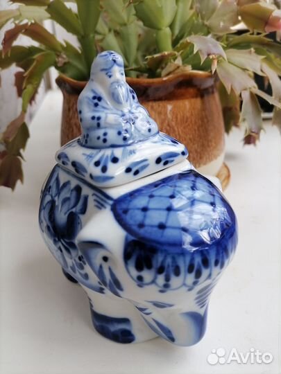 Чайница гжель, новая