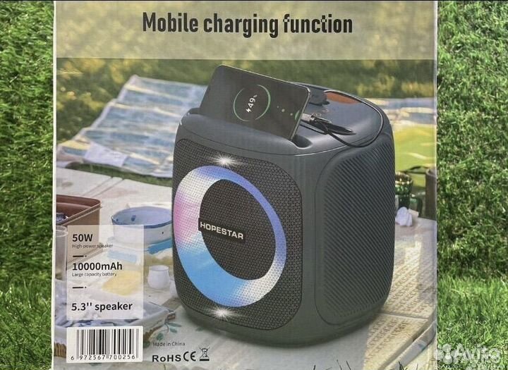 Колонка hopestar 100w убийца jbl с микрофоном