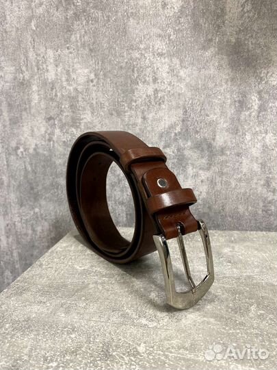 Мужской ремень из натуральной кожи ручной работы